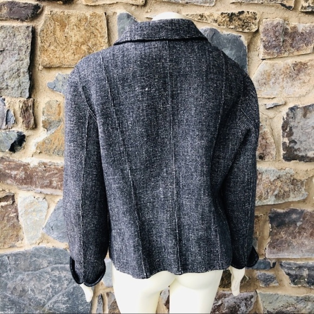 Pendleton Gray Textured Wool Blend Button-Up Jacket - Picture 2 of 5